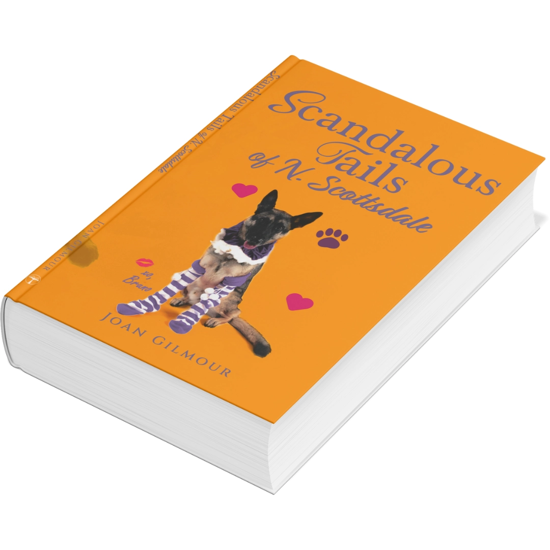 Book mockup of The Scandalous Tails of North Scottsdale by Joan Gilmour