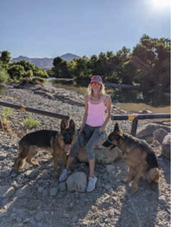 Von Diesel and Dieter at the Verde River, Arizona